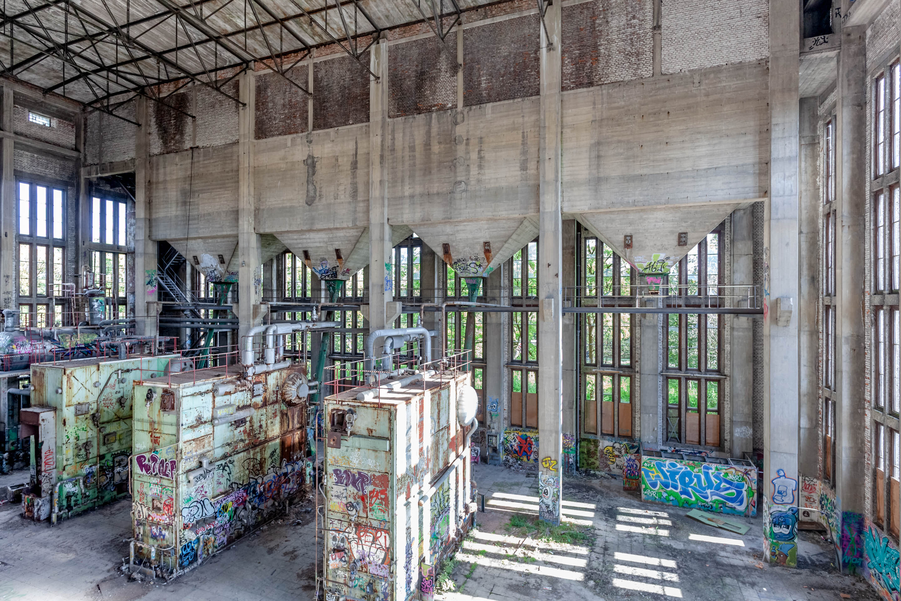 Innenraum Bestand vom neuen Konzertsaal im Kraftwerk Aubing